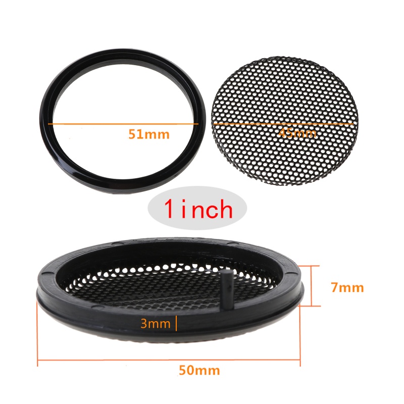 Btsg Jaring Pelindung Speaker Mobil Diy Ukuran 1 / 2 / 3 / 4 / 5 / 6 &quot;Warna Hitam