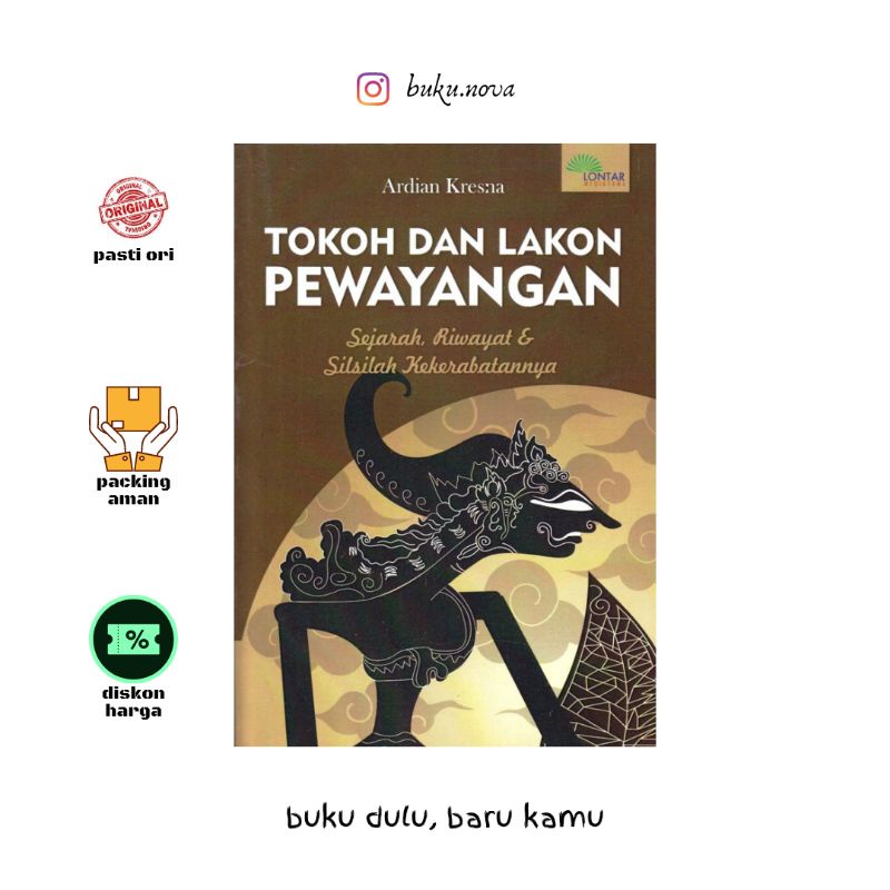 Buku Tokoh & Lakon Pewayangan Sejarah, Riwayat & Silsilah Kekerabatannya