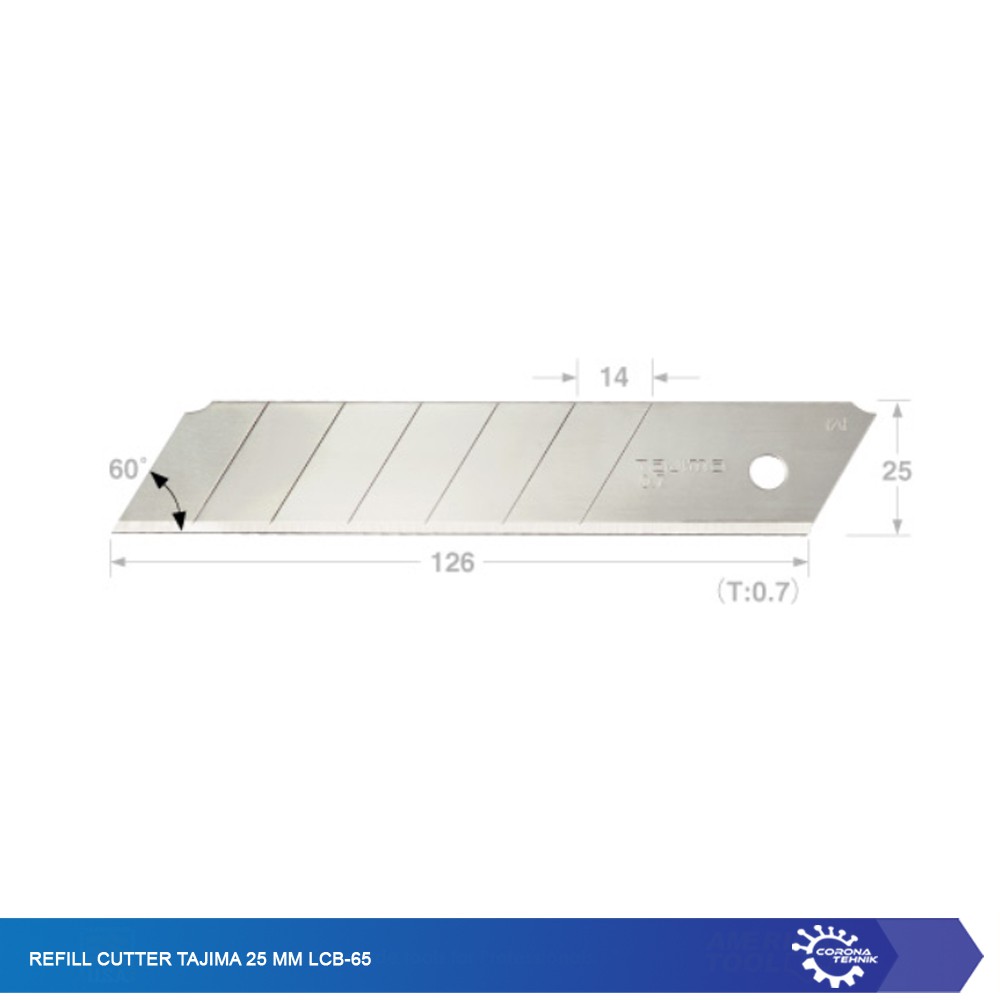Refill Cutter Tajima 25 mm LCB-65