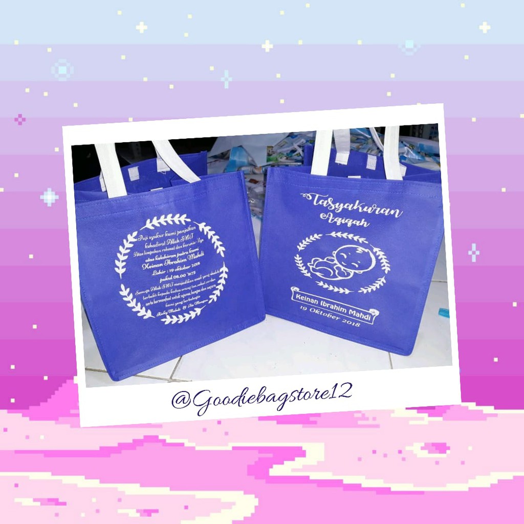 

Tas Aqiqah / Tas Hantaran Nasi / Souvenir Aqiqah / Tas Berkat / Tas Kardus