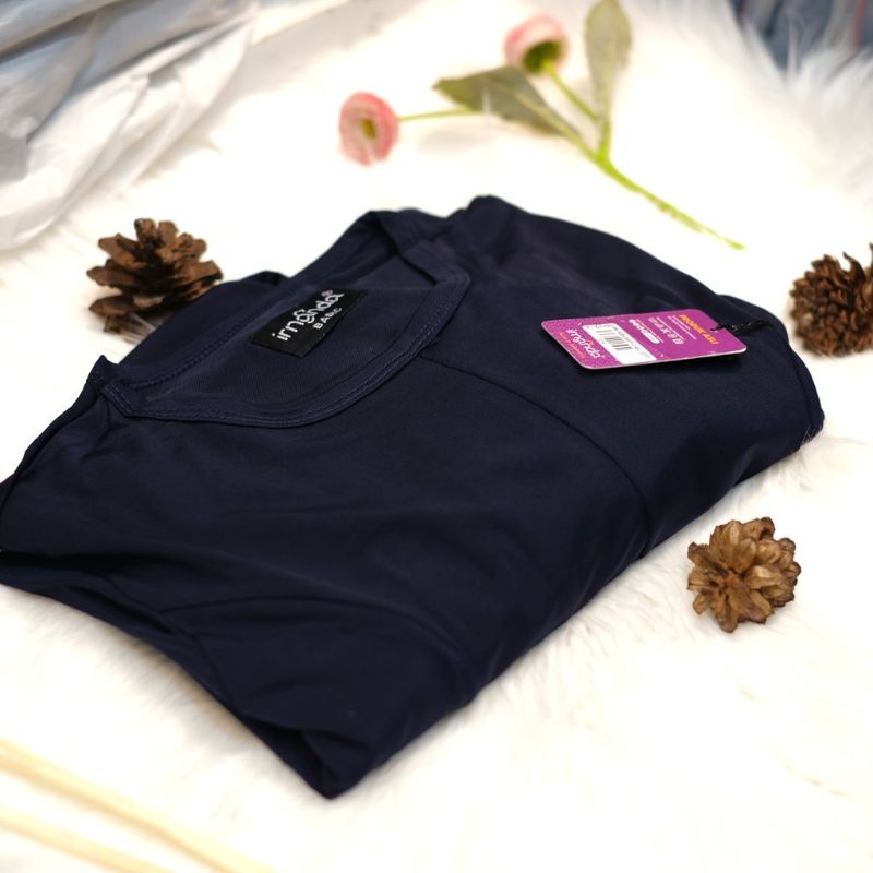 [Irnanda] Gamis Dress Diamond Umbrella Payung Bahan Jersey Diamond Premium Best Seller-Navy