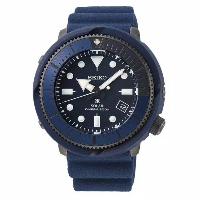 Seiko Prospex Tuna Street Series SNE533P1 Solar Divers 200M Blue Rubber Strap