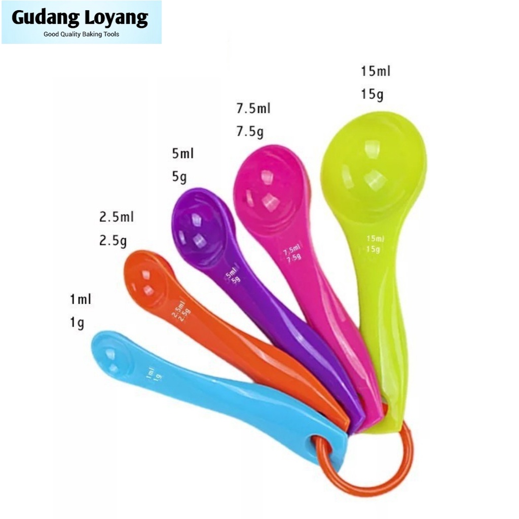 Sendok Takar Bumbu Sendok Ukur Set 5 in 1 Multifungsi Measuring Spoon Sendok Set Dapur