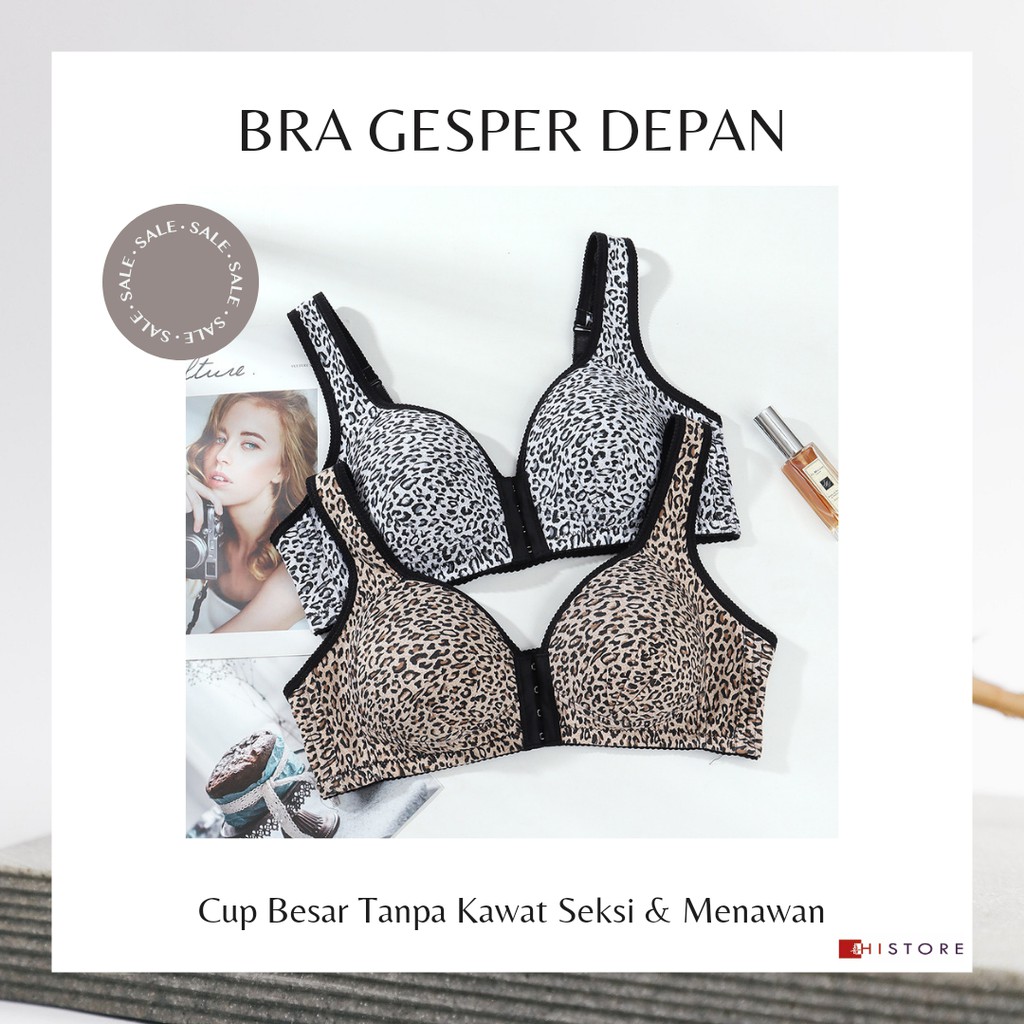 [HI] Bra Seamless Push Up Nirkabel Gesper Depan Cup CD 3316 Wanita Cup Besar