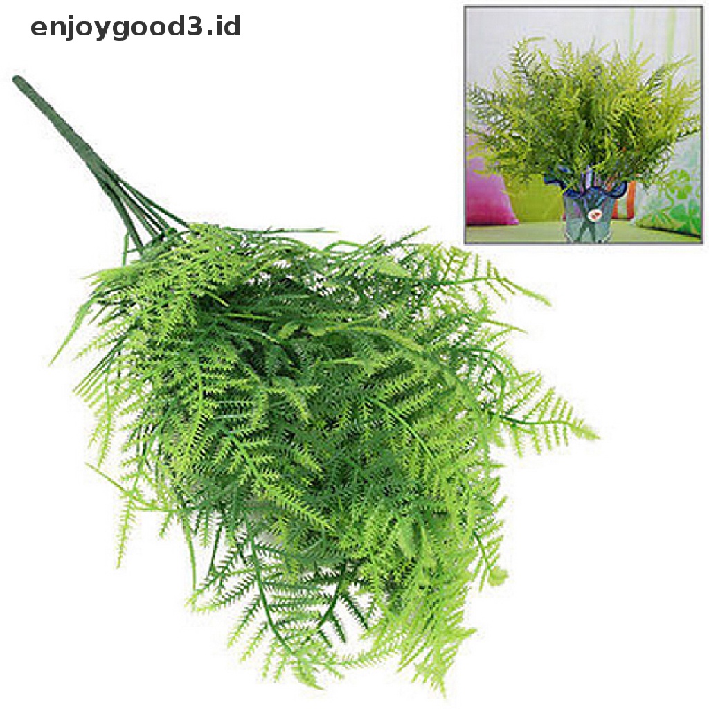 【Rready Stock】 7 Branches Artificial Asparagus Fern Grass Plant Flower Home Floral Accessories （ID）