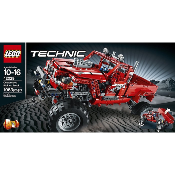 ORIGINAL LEGO TECHNIC 42029 - CUSTOMIZED PICK UP TRUCK ( RARE ) 2 IN 1