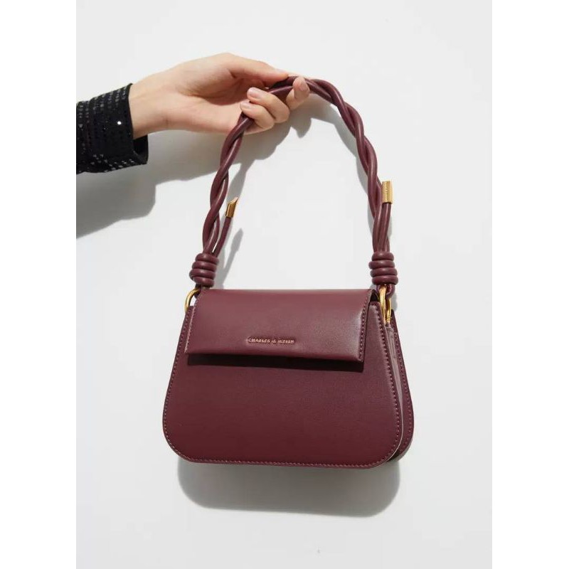 CK Twist Top Handle Bag