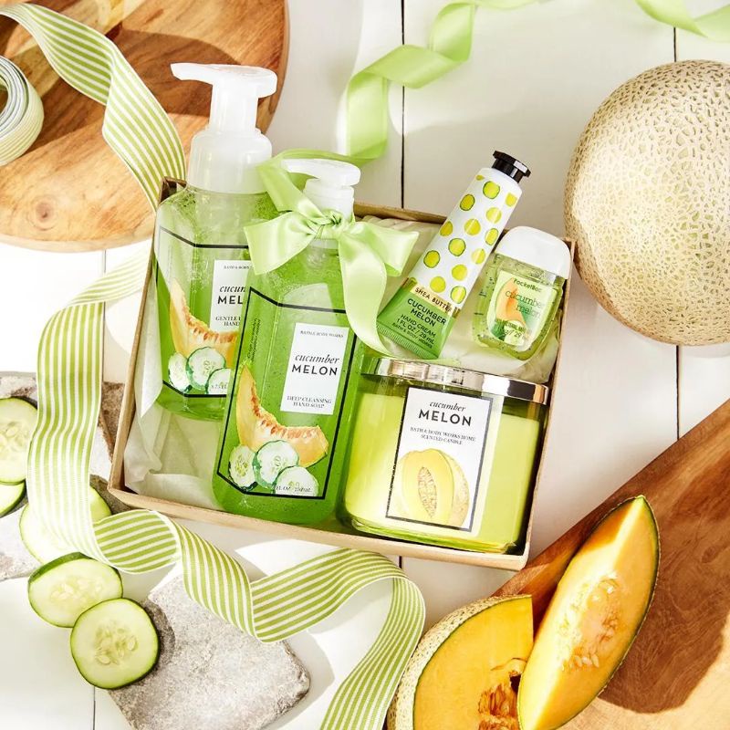 BATH &amp; BODY WORKS BBW CUCUMBER MELON SERIES SHOWER GEL BODY MIST WASH CREAM LOTION POCKETBAC SCENTPORTABLE SHOWER GEL BODY CREAM LOTION MIST WASH WALLFLOWER ROOMSPRAY SCENTPORTABLE GENTLE GEL DEEP CLEANSING GENTLE FOAMING CREAMY LUXE WALLFLOWER