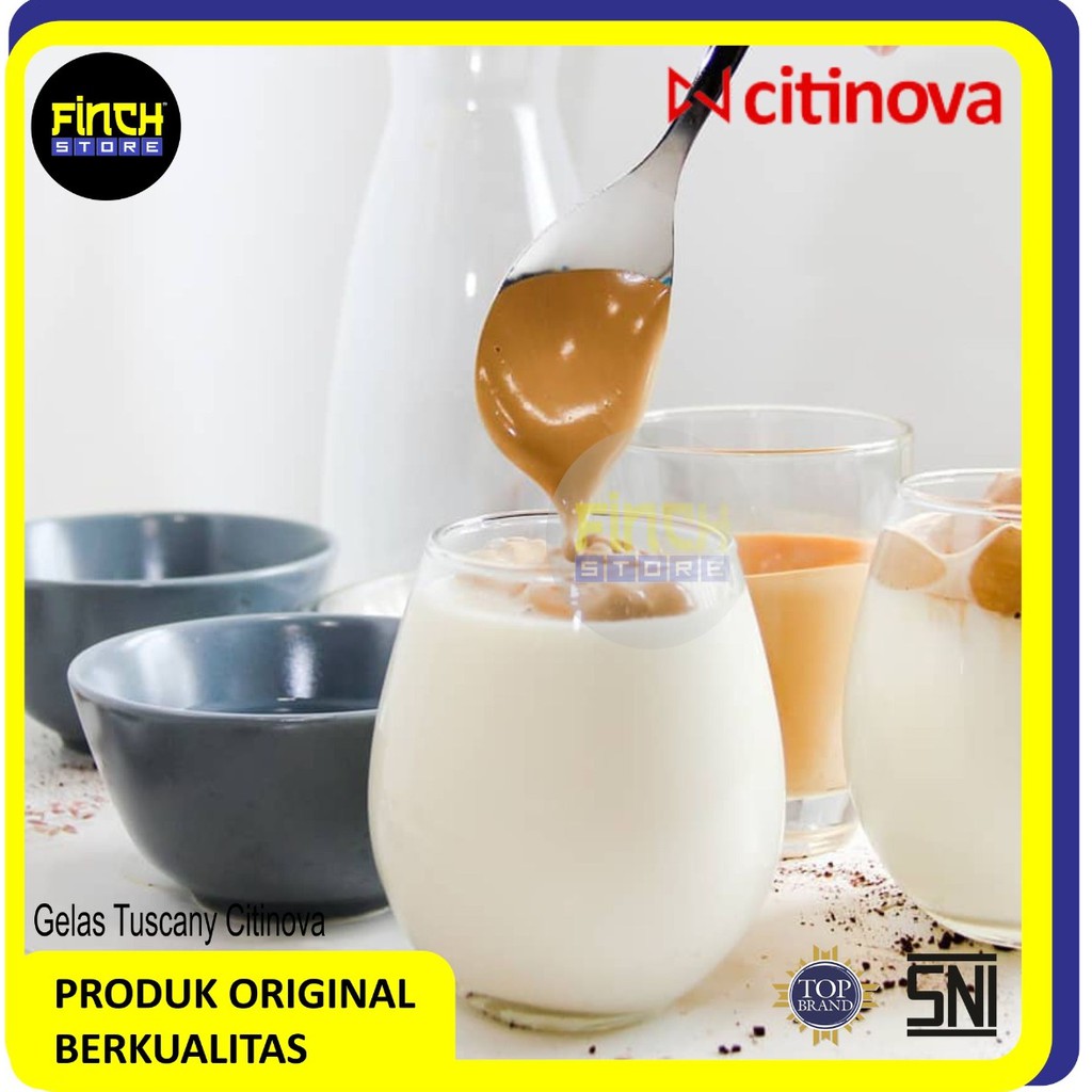 CITINOVA Gelas Dalgona Esthetic / Gelas Bubble Tuscany isi 6 Gelas 450ml Gelas Unik Cantik-1