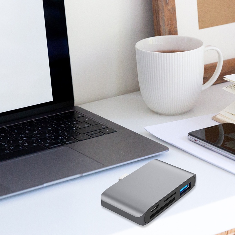 Btsg Tipe C 4in1 Hub USB 3.1 Multi-Card Reader Didukung Oleh USB Untuk PC