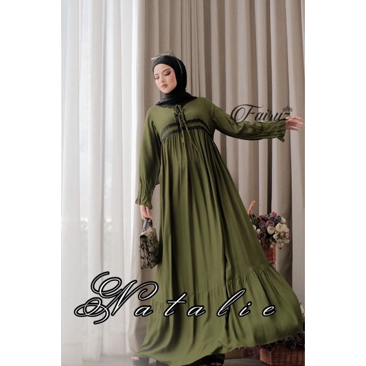 Daster arab FAIRUZ NATALIE Maxi Dress Rayon Super Kekinian