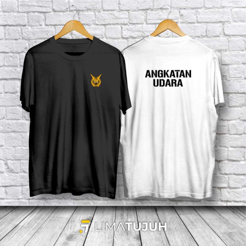 Kaos Baju TNI Angkatan Udara Bahan Premium RH