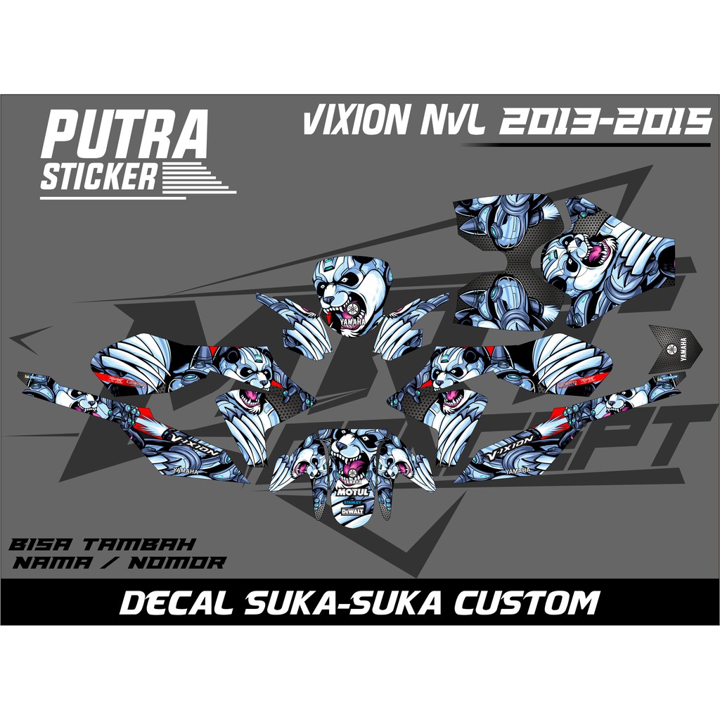 decal vixion lighting stiker motor vixion new decal vixion nvl stiker motor vixion 2014