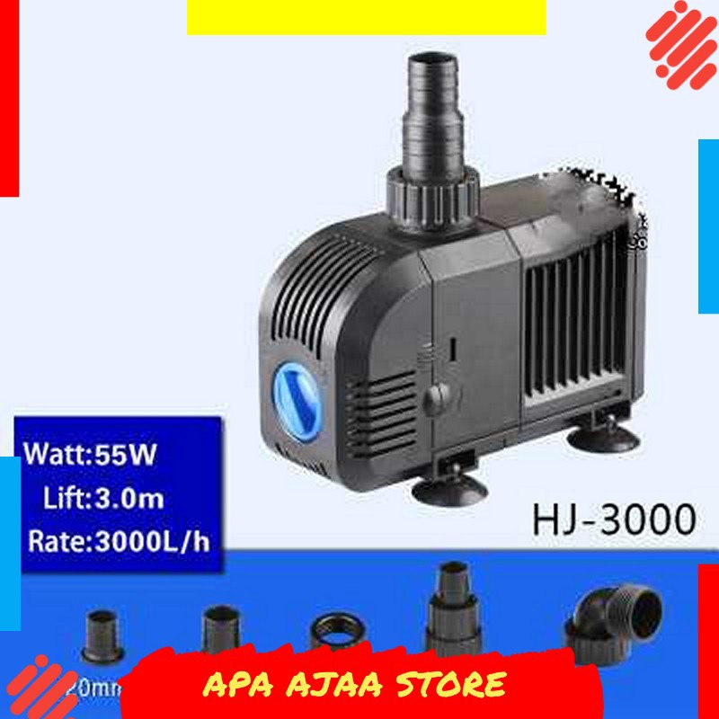 Hot Promo ! SUNSUN Pompa Air Aquarium Ikan Quiet Submersible Pump 55W - HJ-3000