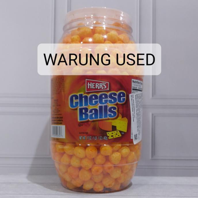 

TERLARIS HERR'S CHEESE BALL BARREL 482GR JUMBO SIZE HERRS MADE IN USA CHIKI