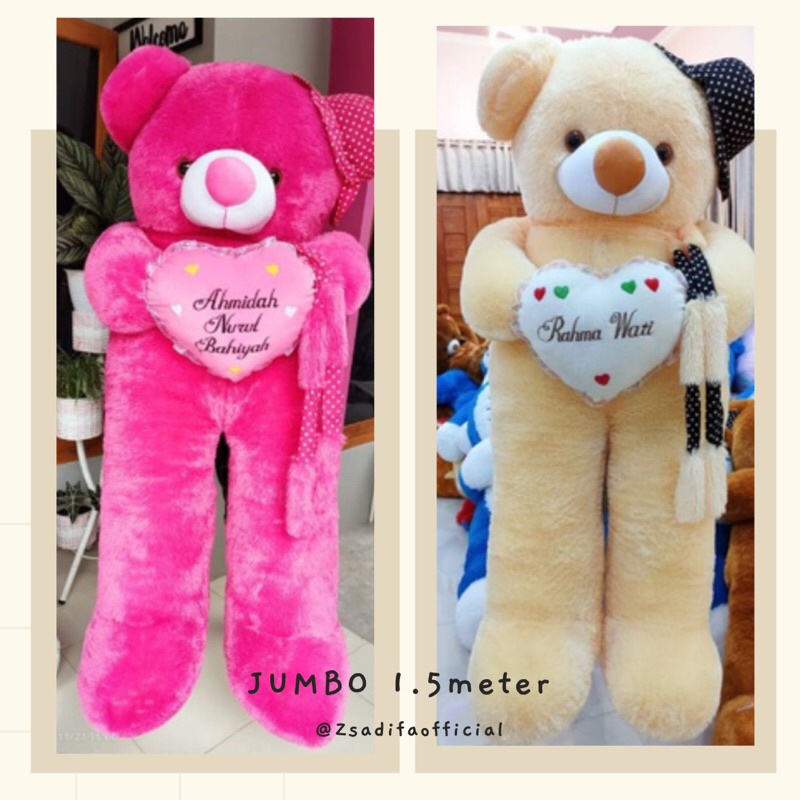 BONEKA SNI BEAR JUMBO 1.5 METER