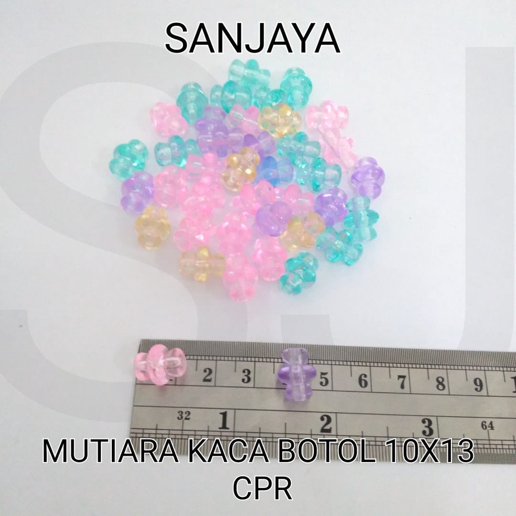 MANIK KACA / MOTE KACA / MANIK BOTOL / MOTE BOTOL / MOTE KACA BOTOL / MUTIARA KACA BOTOL 10X13