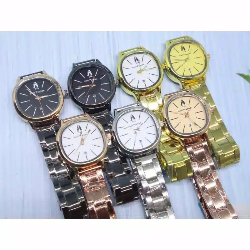 Termurah Jam Tangan Wanita Hush Puppies Rantai Oval Kecil(7 warna)