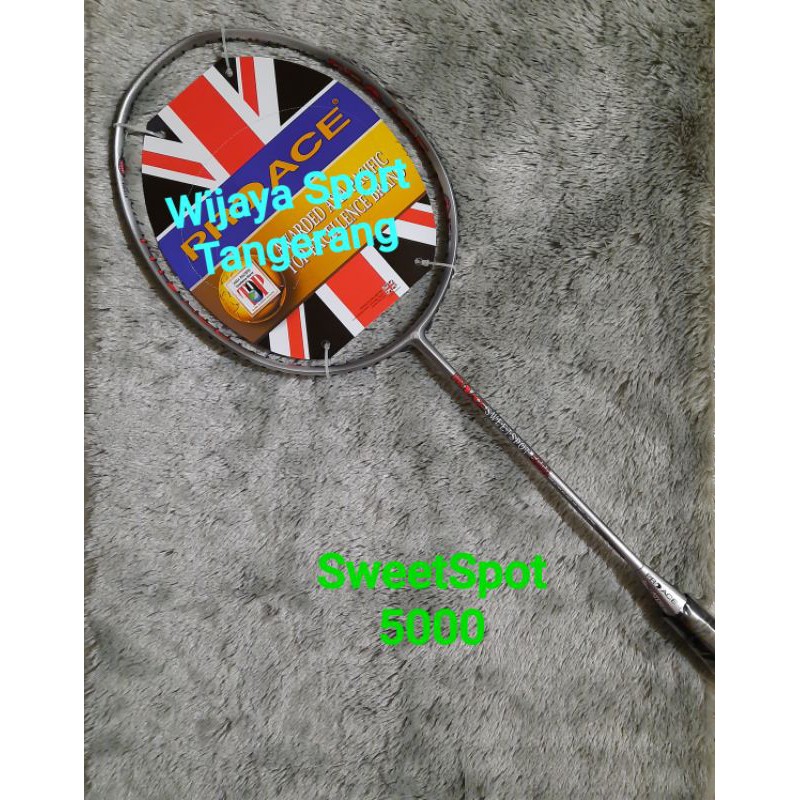 RAKET BADMINTON PRO ACE SWEETSPOT 5000 (DIJAMIN ORIGINAL) BONUS SENAR dan KAOS PRO ACE