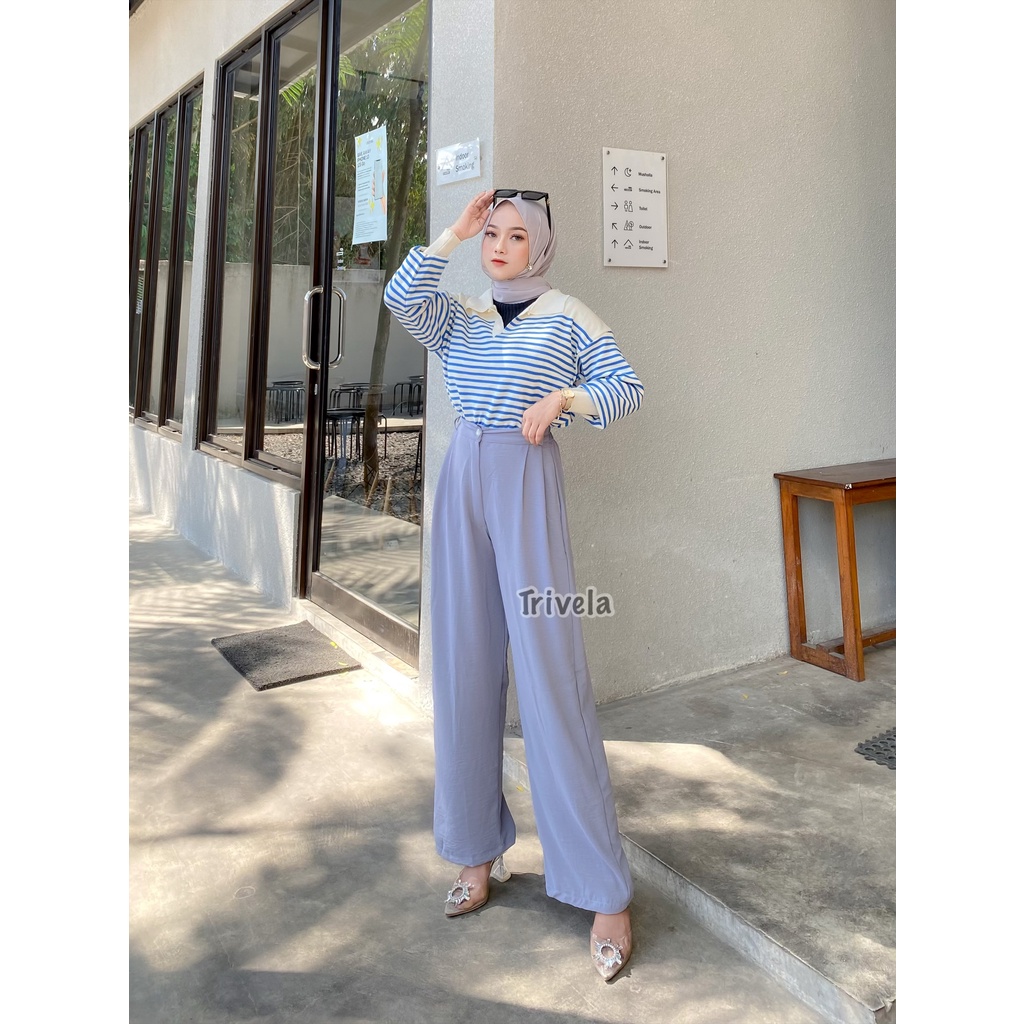 8863 Kulot Cringkel Full Karet Highwaist Anti Ngatung - HERA SJJ