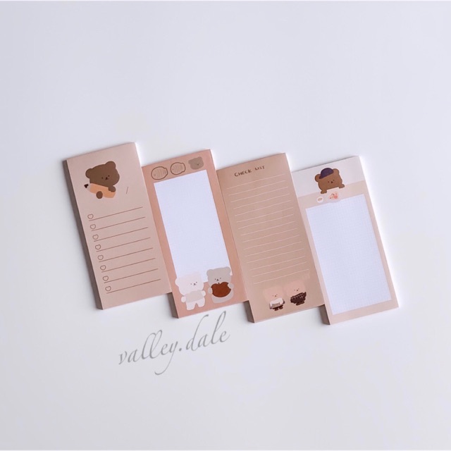 

MS015 Memopad brown bear