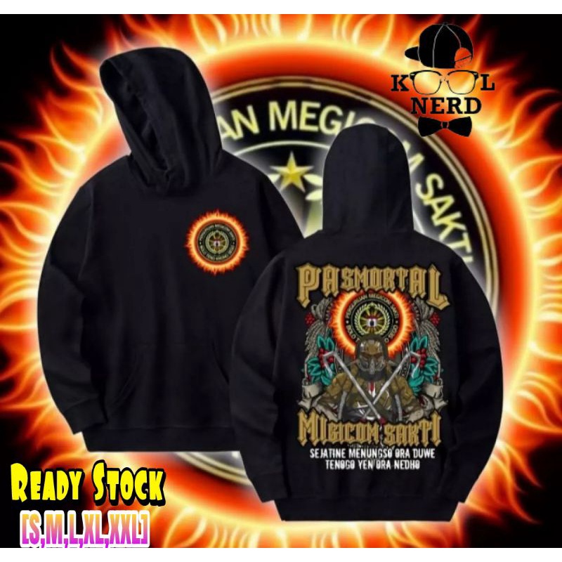 HOODIE JUMPER PAMORTAL MAGICOM SAKTI LOGO FULL COLOUR SABLON