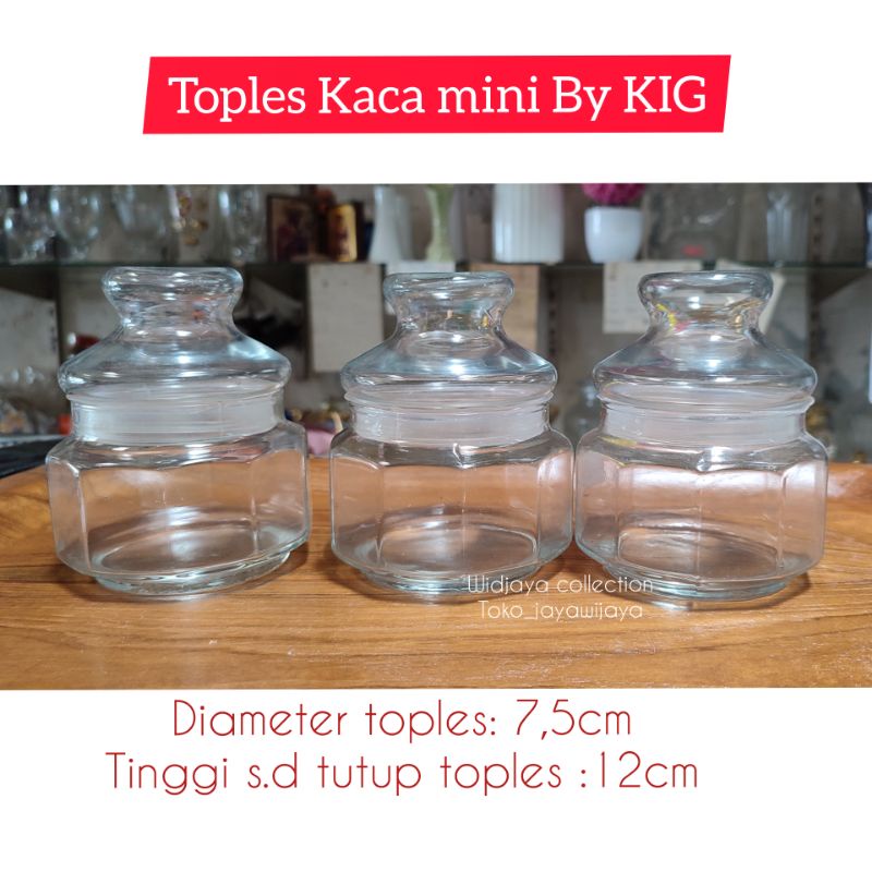 Toples Kaca mini/Toples kacang/toples kue kering