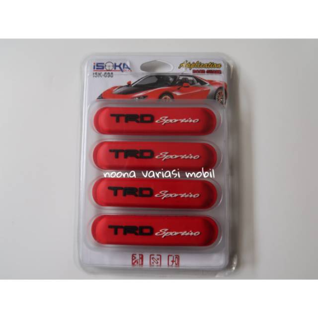 doorguard karet pelindung pintu mobil merah doorguard toyota avanza innova