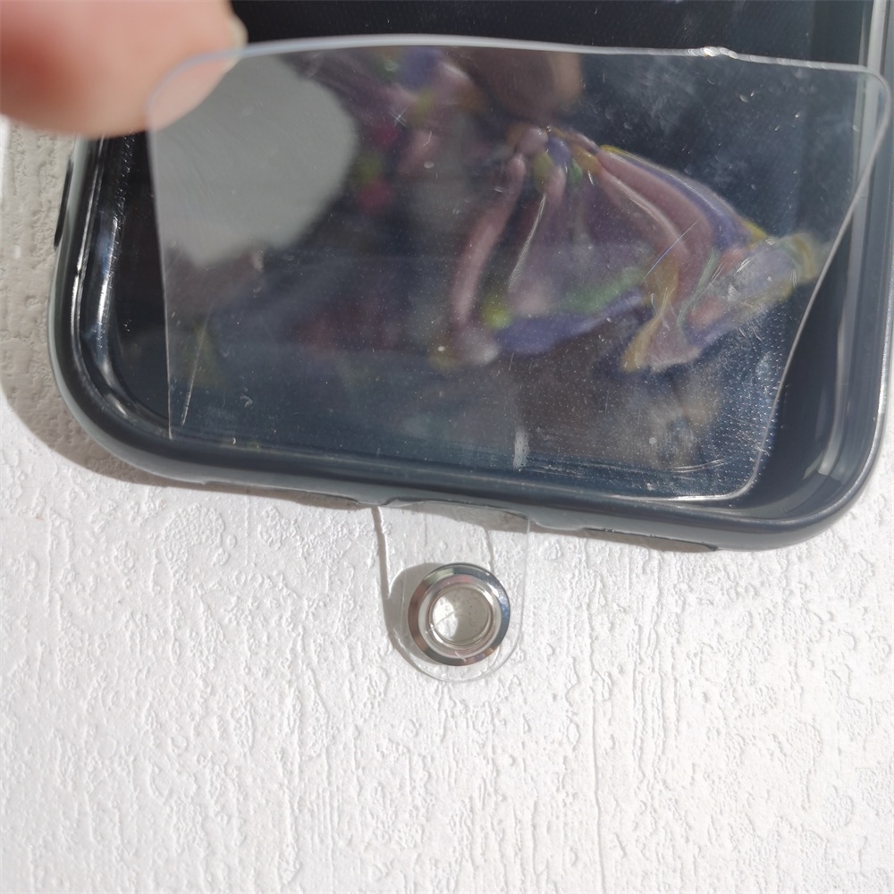 Tali Lanyard Transparan Bentuk Hati Bahan Metal Warna Emas / Silver Untuk Aksesoris Case Hp AP1