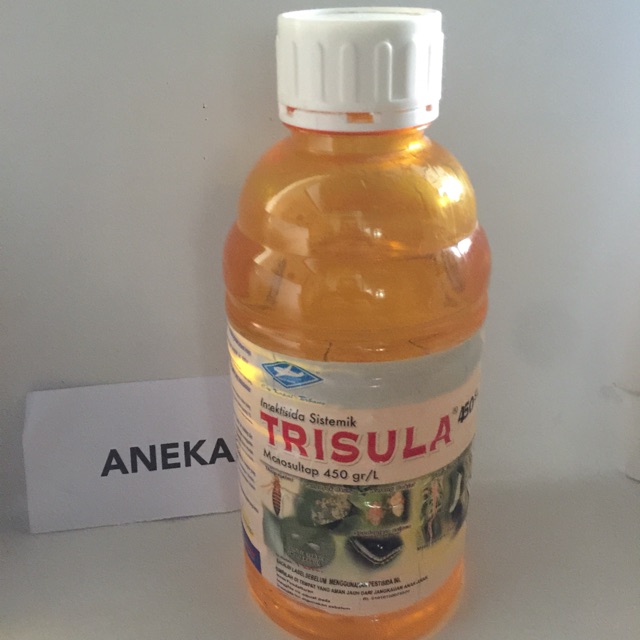 Produk obat pertanian Trisula 500 ml insektisida sistemik ulat padi murah berkualitas