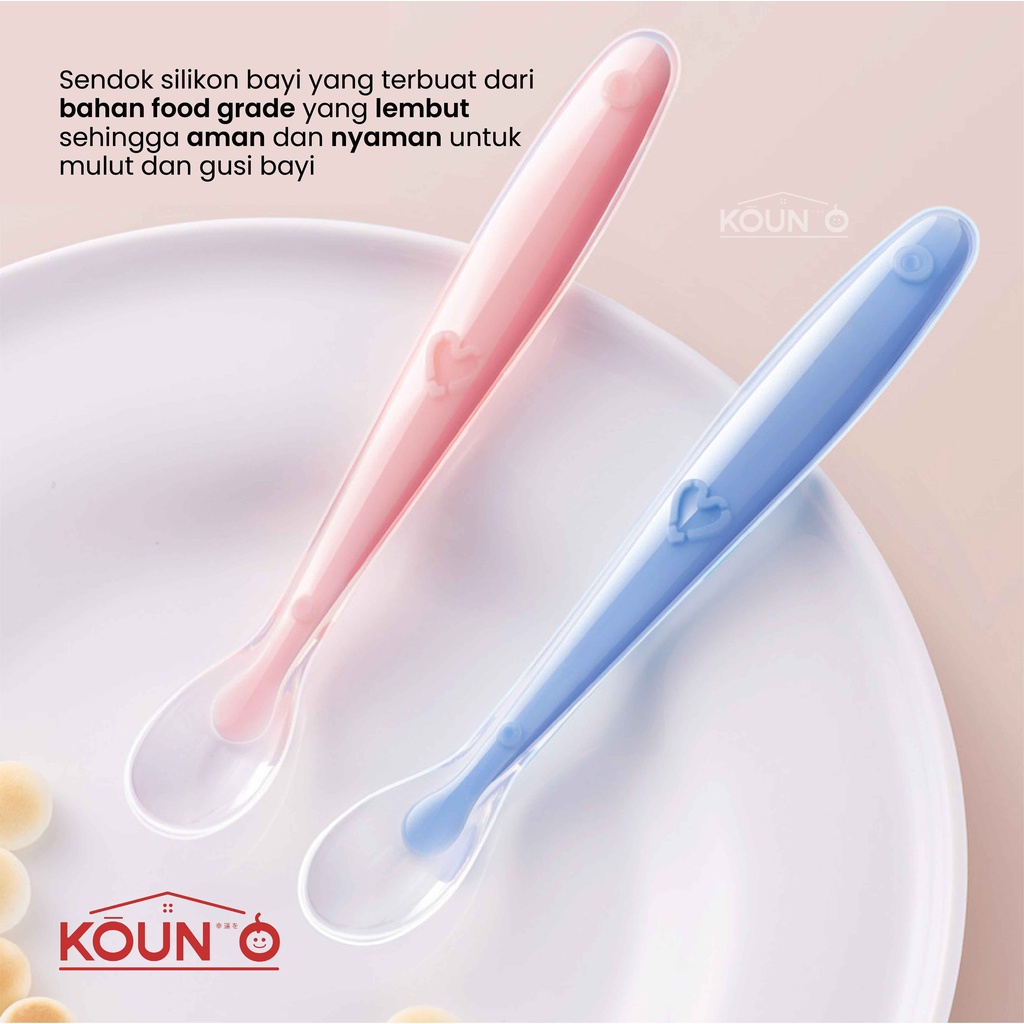 Sendok Makan Bayi Silicone Sendok Silicon Bayi Sendok Silikon Bayi Peralatan Makan Bayi Perlengkapan Mpasi Bayi Baby Silicone Spoon