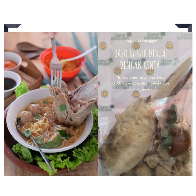 Jual Bakso Sapi Asli Isi Daging Rusuk Homemade Shopee Indonesia