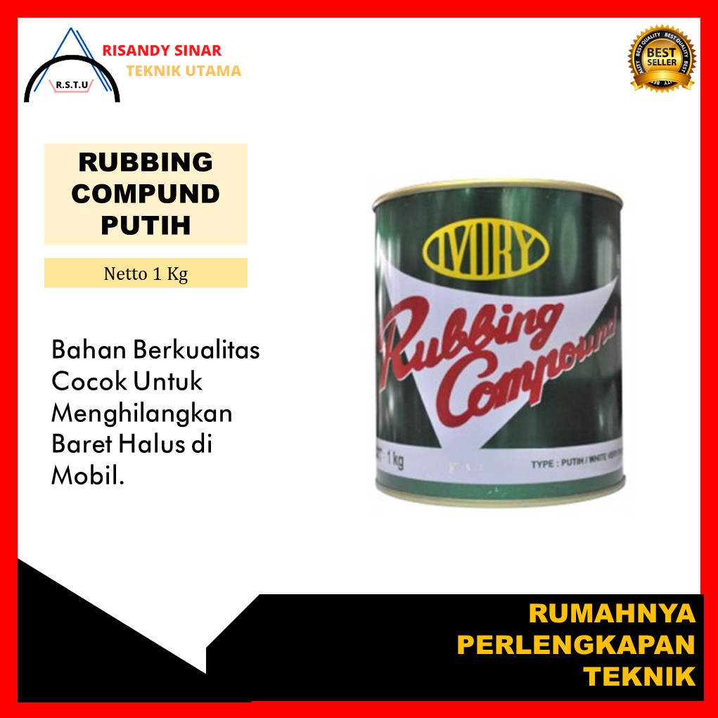 Rubbing Compound Putih | Ivory Putih | Compound Motol Mobil Pengkilap