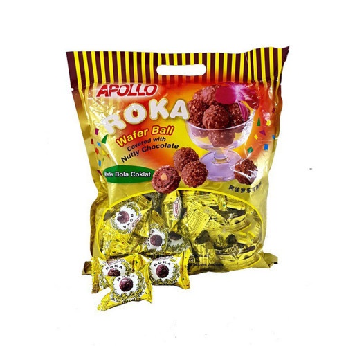 

Roka / Roka Wafer Ball / Roka isi 50 pcs / Roka / Roka Apolo / Roka Toples / Roka Bola Coklat /EXPIRED 2024