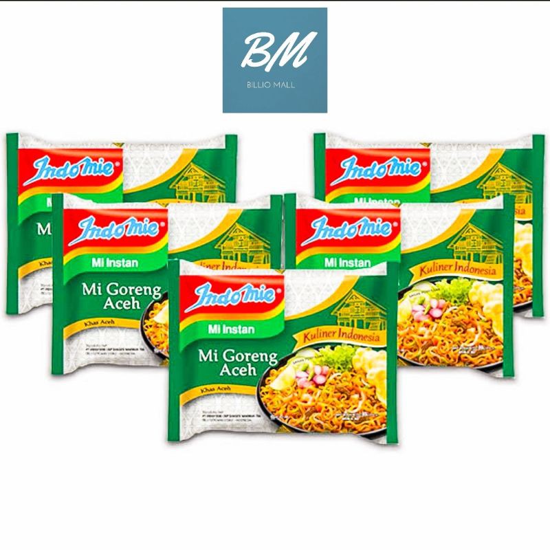 

Indomie Aceh 5 Pcs / Mie Indomie Goreng Aceh 5 Bungkus / Indomie Goreng Aceh 5 x 90 gr