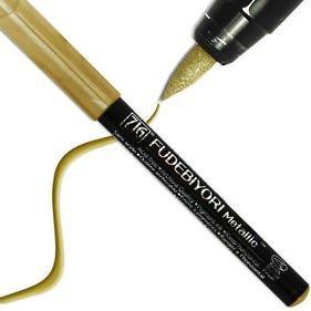 

bgs!>hxz-938 pen brush tinta emas metalik / spidol tinta emas / gold pen