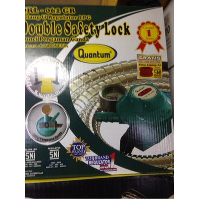 regulator dan selang paket quantum double lock