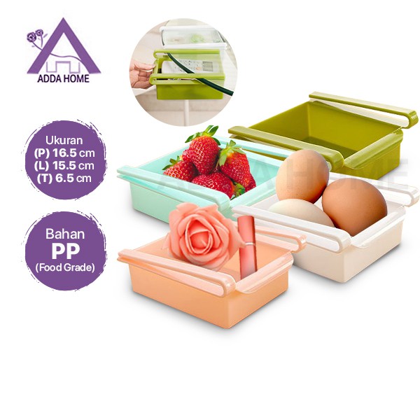 Adda Home - Rak Tambahan Kulkas Kotak Food Organizer Serbaguna