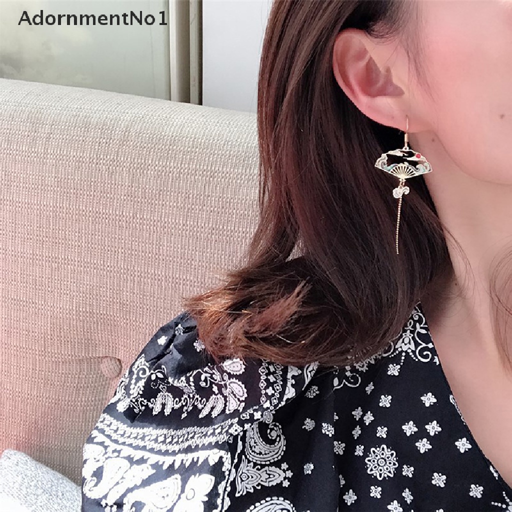 (AdornmentNo1) Anting Tusuk Gantung Asimetris Desain Kucing / Kelinci Untuk Wanita