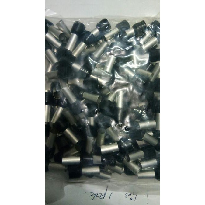 ★SALE Skun Kabel Ferrules / Scun Botol Ukuran 25 mm Warna Hitam