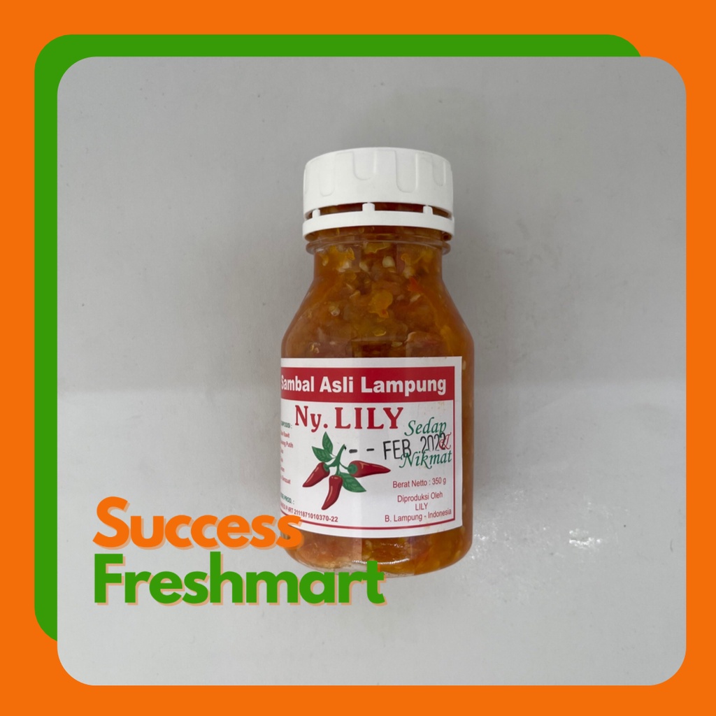 

Sambal Khas Lampung Nyonya Lily 350 gr