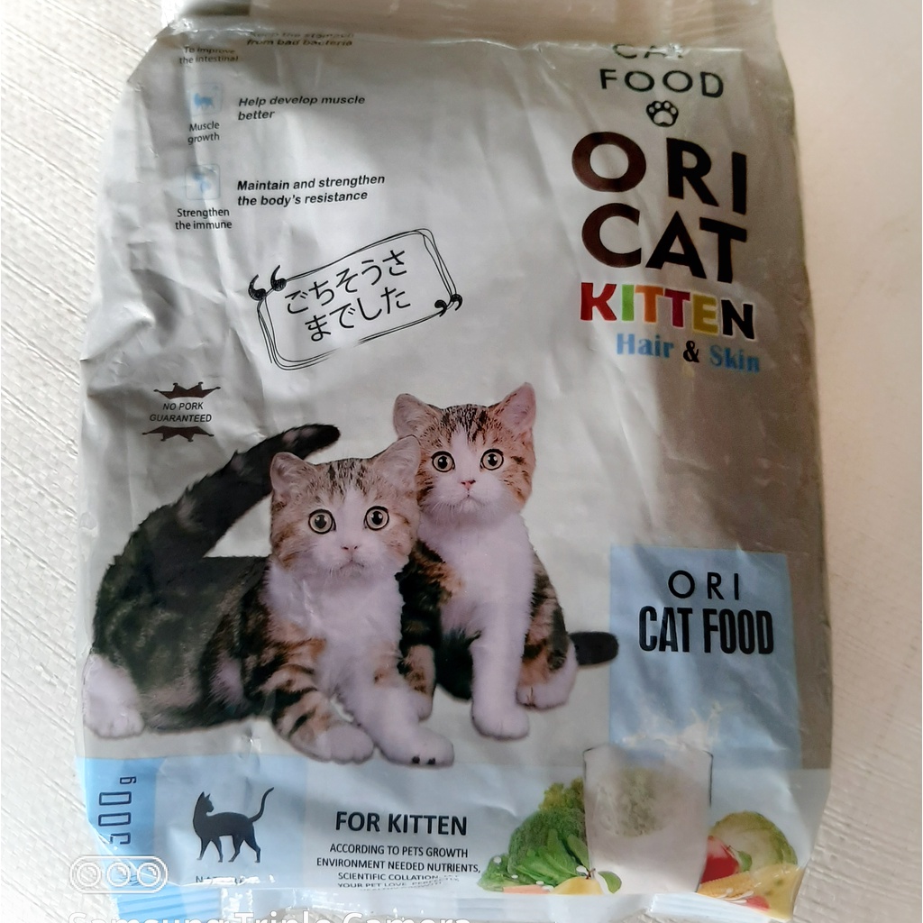 makanan anak kucing anggora persia kampung ori kitten 500 gram cat food anti bulu rontok
