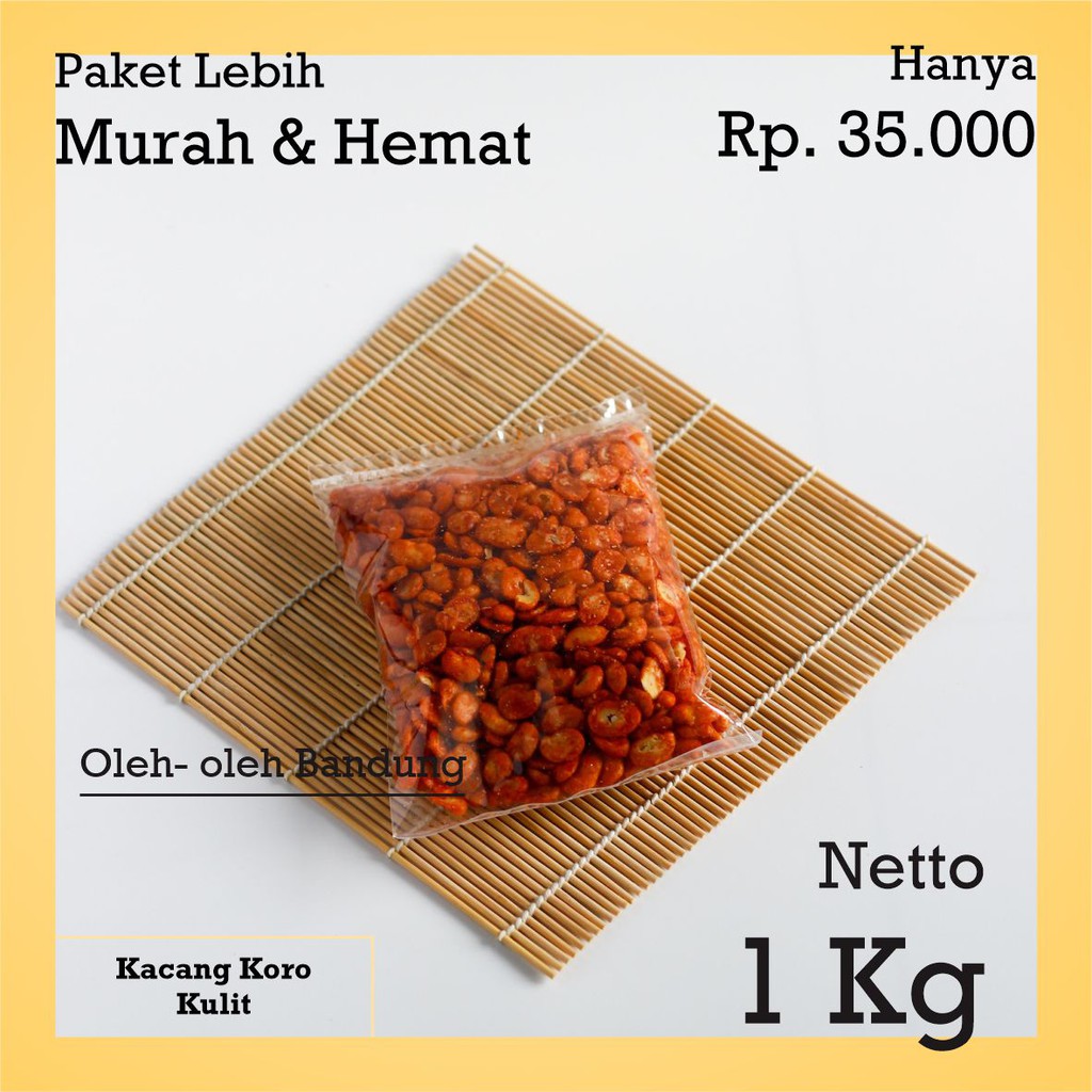 

Makanan ringan/Kacang Koro Kupas Balado/1Kg/cemilan/snack/murah/oleh oleh/cemilan kiloan/sehat/enak