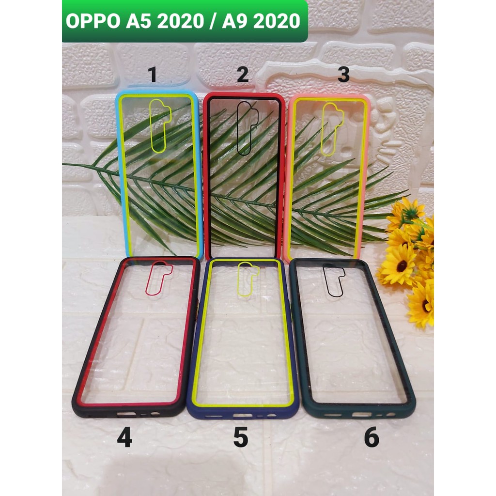 Softcase Premium Glass Oppo A5 2020 A9 2020 Casing Akrilik