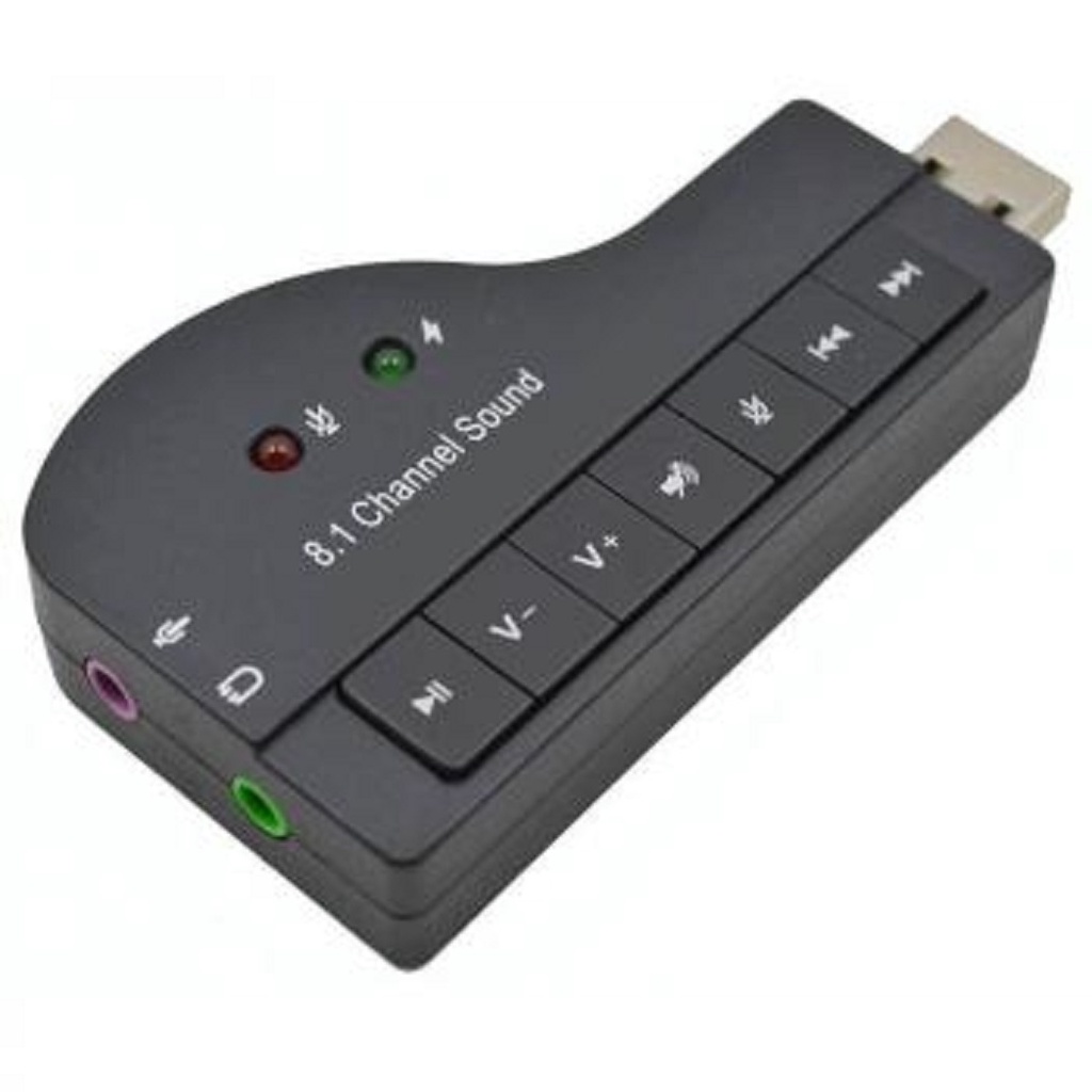 Sound Card USB Model Piano 8.1 Channel 3D Audio CNS