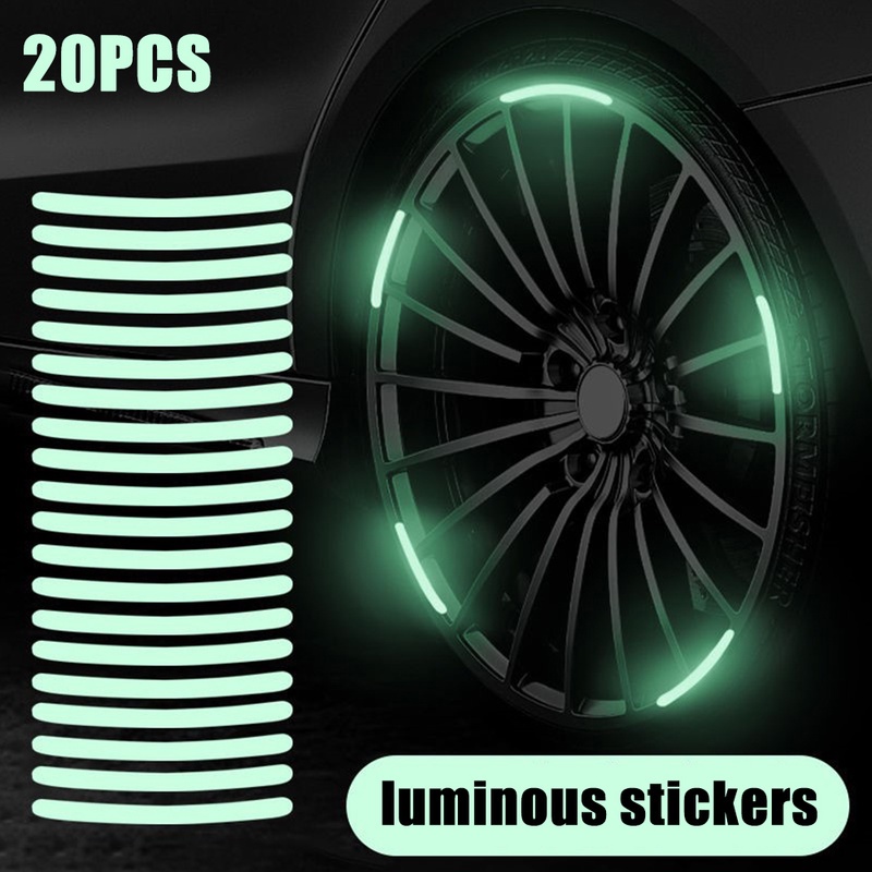 Stiker Strip Reflektor Luminous Untuk Dekorasi Velg Mobil