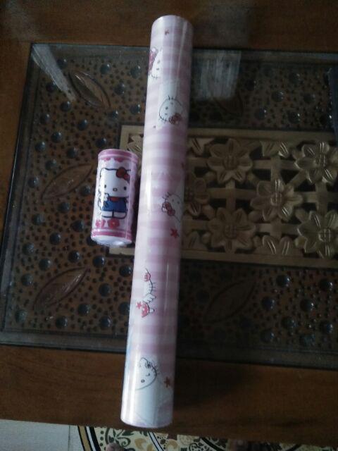 Wallpaper Sticker Biru Denim