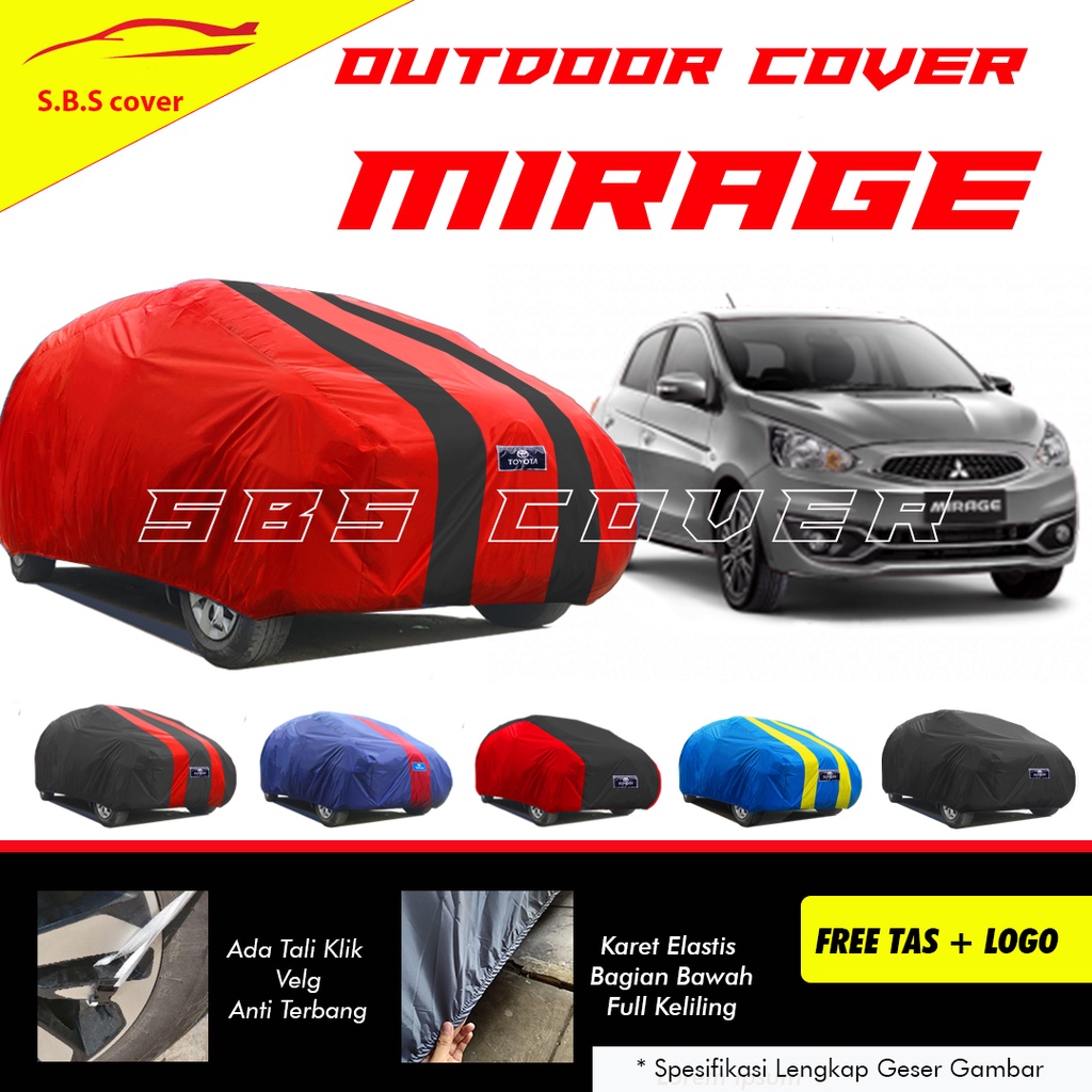 Body Cover Mobil Mirage Sarung Mobil Mirage/brio/ayla/agya/picanto/kia picanto/jazz lama/yaris lama