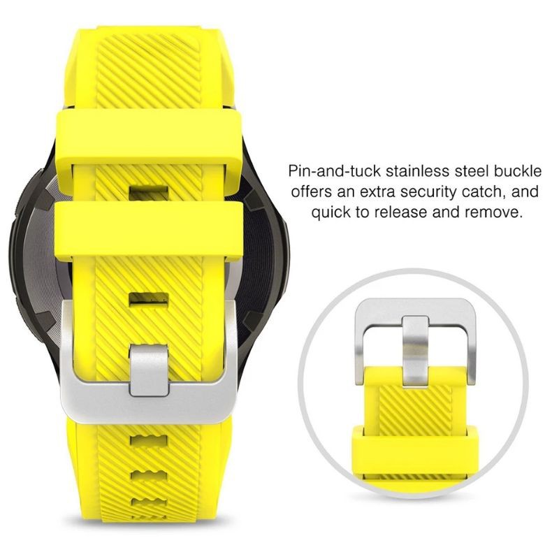 Strap Silikon 22mm Tali Jam Tangan Amazfit GTR Huawei GT2 GT3 46mm Samsung Watch Haylou