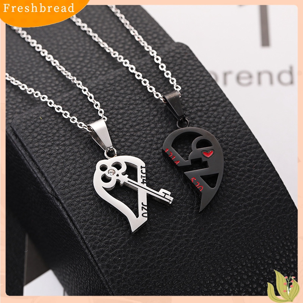 Yyx 2pcs Kalung Rantai Liontin Gembok Hatikunci 1314 520 Untuk Hadiah Valentine Pasangan